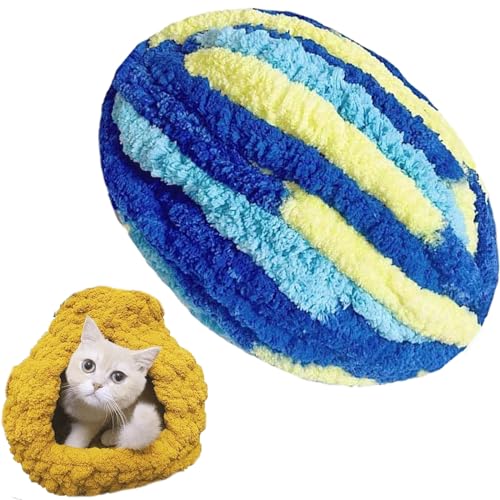 1/2/5/10 x 250 Gramm Dicke Wolle Garn Strickgarn Super Soft Chenille Chunky Yarn Bulky für Teppiche Sofadecken Decken Heimdekoration Armstricken (Color : 30@31@, Size : 1 roll(250g)) von SDNAM