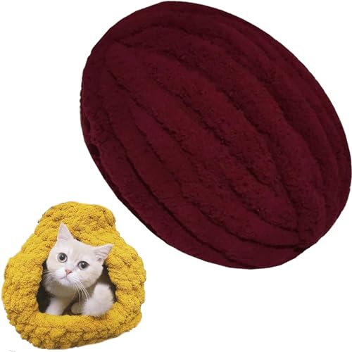 1/2/5/10 x 250 Gramm Dicke Wolle Garn Strickgarn Super Soft Chenille Chunky Yarn Bulky für Teppiche Sofadecken Decken Heimdekoration Armstricken (Color : 36@, Size : 2 roll(500g)) von SDNAM