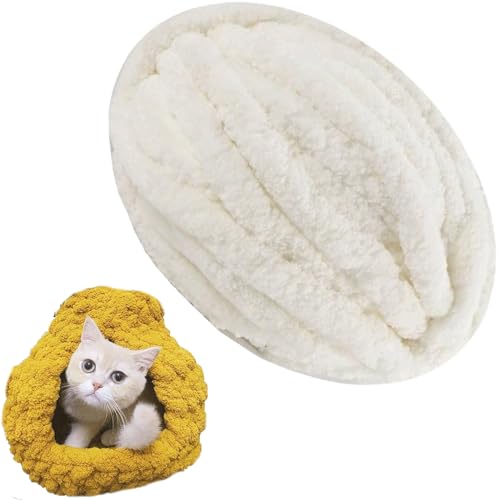 1/2/5/10 x 250 Gramm Dicke Wolle Garn Strickgarn Super Soft Chenille Chunky Yarn Bulky für Teppiche Sofadecken Decken Heimdekoration Armstricken (Color : 37@, Size : 1 roll(250g)) von SDNAM