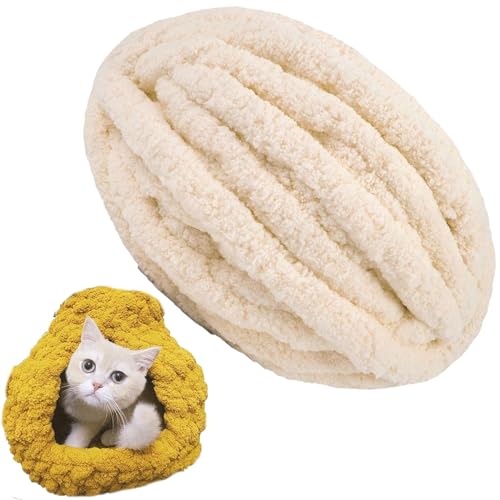 1/2/5/10 x 250 Gramm Dicke Wolle Garn Strickgarn Super Soft Chenille Chunky Yarn Bulky für Teppiche Sofadecken Decken Heimdekoration Armstricken (Color : 5@, Size : 2 roll(500g)) von SDNAM