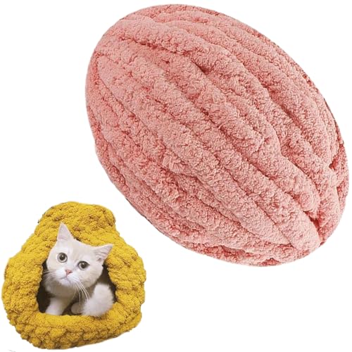 1/2/5/10 x 250 Gramm Dicke Wolle Garn Strickgarn Super Soft Chenille Chunky Yarn Bulky für Teppiche Sofadecken Decken Heimdekoration Armstricken (Color : 6@, Size : 1 roll(250g)) von SDNAM