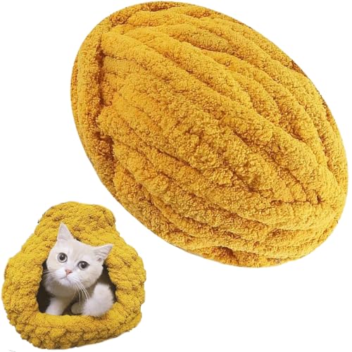 1/2/5/10 x 250 Gramm Dicke Wolle Garn Strickgarn Super Soft Chenille Chunky Yarn Bulky für Teppiche Sofadecken Decken Heimdekoration Armstricken (Color : 8@, Size : 1 roll(250g)) von SDNAM