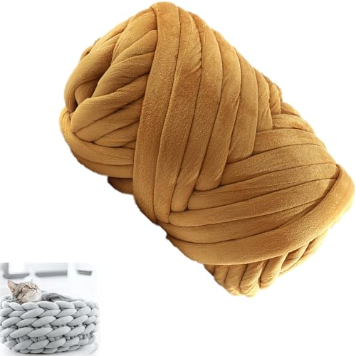 Bulky ArmStricken Wolle Roving,Supre Large Handstricken Häkeln Samt Yarn,250g,Grobe Isländische Wolle Core Yarn Garn,Soft Weiches Wollgarn Für DIY Haustier Bett Sofa Decke (Color : 26#, Size : 1 ro von SDNAM