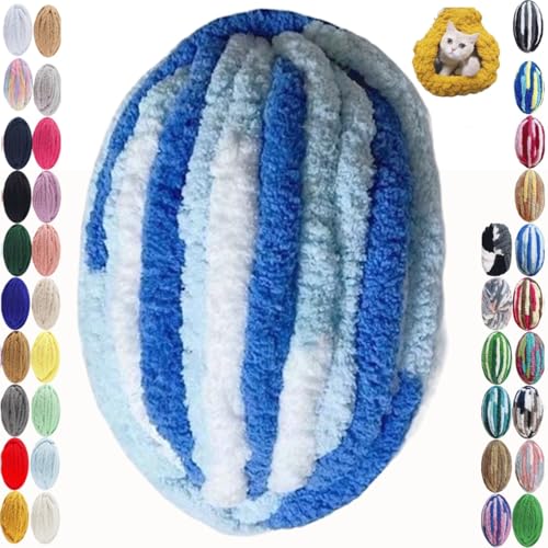 Dicke Wolle Garn 250g Sperrige Armstricken Wolle Soft Arm Knitting Grobstrick Weiches Wollgarn zum Häkeln für Decke Perfekt zum Weben von Haustier Nest Decken(28@,2 roll(500g)) von SDNAM