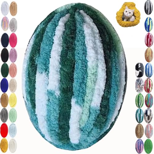 Dicke Wolle Garn 250g Sperrige Armstricken Wolle Soft Arm Knitting Grobstrick Weiches Wollgarn zum Häkeln für Decke Perfekt zum Weben von Haustier Nest Decken(35@,5 roll(1250g)) von SDNAM