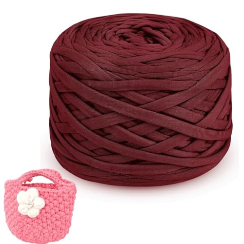 T-Shirt Garn, 1/2/4x285 weiches Stoffgarn für Handstricken, Häkeln, Handtaschen, Decken, Wolle, gewebter Teppich, Tasche, DIY, Himmel für Dicke Fäden, Enthusiasten, (Color : 15@, Size : 100m(285g) T-Shirt Garn, 1/2/4x285 weiches Stoffgarn für Handstricken, Häkeln, Handtaschen, Decken, Wolle, gewebter Teppich, Tasche, DIY, Himmel für Dicke Fäden, Enthusiasten, (Color : 15@, Size : 100m(285g) von SDNAM