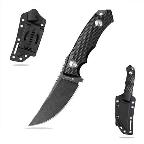 SDOKEDC 14C28N Stahl messer Feststehende Klinge mit G10 Griff & Kydex Scheide für Männer EDC Outdoor von SDOKEDC