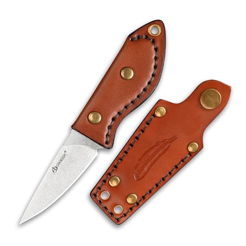 SDOKEDC DC53 Stahl messer Feststehende Klinge Neck Knife mit Gemüsegerbtes Leder Jagdmesser für Männer EDC Camping Survival Outdoor SDOKEDC DC53 Stahl messer Feststehende Klinge Neck Knife mit Gemüsegerbtes Leder Jagdmesser für Männer EDC Camping Survival Outdoor von SDOKEDC