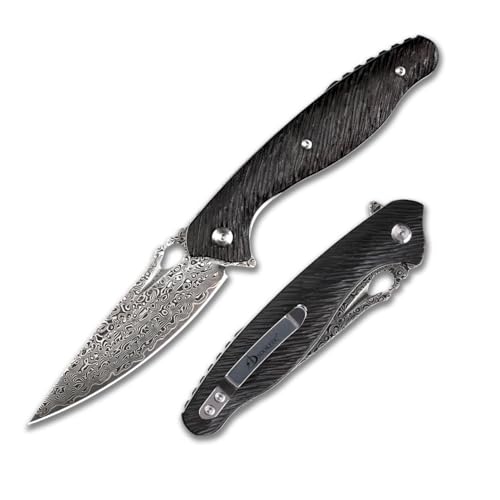 SDOKEDC Damastmesser Outdoor Taschenmesser klappmesser für Männer EDC Survival Camping Messer,Angelmesser,Scharfe messer,Bushcraft messer,rettungsmesser ,Holzgriff SDOKEDC Damastmesser Outdoor Taschenmesser klappmesser für Männer EDC Survival Camping Messer,Angelmesser,Scharfe messer,Bushcraft messer,rettungsmesser ,Holzgriff von SDOKEDC