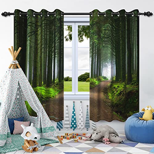 SDOTPMT 107x160cm Wald Dschungel Fenster Vorhang Wald Grüner Baum Fenster Vorhänge Mystische Tropische Natur Landschaft Fenster Behandlung für Schlafzimmer Dekor Vorhänge,2 Platten SDOTPMT 107x160cm Wald Dschungel Fenster Vorhang Wald Grüner Baum Fenster Vorhänge Mystische Tropische Natur Landschaft Fenster Behandlung für Schlafzimmer Dekor Vorhänge,2 Platten von SDOTPMT