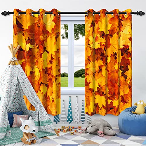 SDOTPMT 117x138cm Goldener gelber Ahorn Blätter Fenster Vorhang Fallende Blätter Fall Fenster Vorhänge Rustikale natürliche Landschaft Fenster Behandlung für Schlafzimmer Dekor Vorhänge, 2 Platten SDOTPMT 117x138cm Goldener gelber Ahorn Blätter Fenster Vorhang Fallende Blätter Fall Fenster Vorhänge Rustikale natürliche Landschaft Fenster Behandlung für Schlafzimmer Dekor Vorhänge, 2 Platten von SDOTPMT
