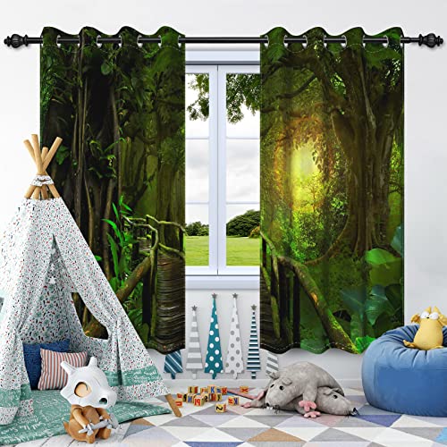 SDOTPMT 66x160cm Verzauberte Wald Fenster Vorhang Sonnenschein Baum Pfad Magische Fenster Vorhänge Landseite Natur Landschaft Fenster Behandlung für Schlafzimmer Dekor Vorhänge,2 Platten SDOTPMT 66x160cm Verzauberte Wald Fenster Vorhang Sonnenschein Baum Pfad Magische Fenster Vorhänge Landseite Natur Landschaft Fenster Behandlung für Schlafzimmer Dekor Vorhänge,2 Platten von SDOTPMT