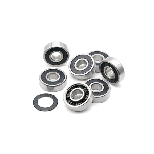 6001RS Hybrid Keramik Lager 12 * 28 * 8mm ABEC-7 1PC Fahrrad Tretlager & Ersatzteile 6001 RS 2RS Si3N4 Kugellager 6001-2RS von SDQJFPEXO