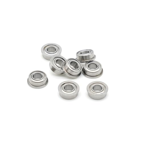 MF105ZZ Flanschlager 5x10x4 mm ABEC-7 (10 Stück) Miniatur-Flanschkugellager von SDQJFPEXO