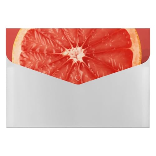 Aktenordner, 6 Taschen, Kunststoff, reife Grapefruitscheiben, bedruckte Ordner, Aktenordner, Briefgröße, tragbare Ordner, Aktenordner Aktenordner, 6 Taschen, Kunststoff, reife Grapefruitscheiben, bedruckte Ordner, Aktenordner, Briefgröße, tragbare Ordner, Aktenordner von SDTKLHW