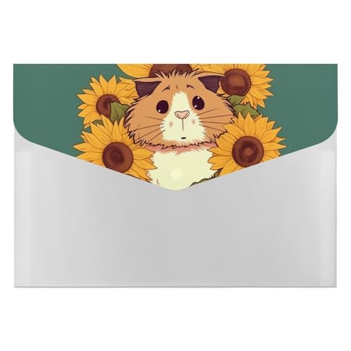 Aktenordner mit 6 Fächern, Kunststoff, Sonnenblumen-Hamster, Cartoon, bedruckt, Aktenordner, Briefgröße, tragbare Ordner, Aktenordner Aktenordner mit 6 Fächern, Kunststoff, Sonnenblumen-Hamster, Cartoon, bedruckt, Aktenordner, Briefgröße, tragbare Ordner, Aktenordner von SDTKLHW