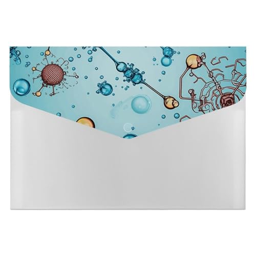 Dokumentenmappen, 6 Taschen, Kunststoff, Abstraktion, Biologie, Chemie, bedruckte Ordner, Aktenordner, Briefgröße, tragbare Ordner, Aktenordner Dokumentenmappen, 6 Taschen, Kunststoff, Abstraktion, Biologie, Chemie, bedruckte Ordner, Aktenordner, Briefgröße, tragbare Ordner, Aktenordner von SDTKLHW