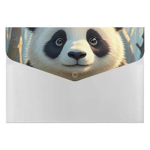 Dokumentenmappen, 6 Taschen, Kunststoff, Anime, Panda, bedruckt, Aktenordner, Briefgröße, tragbare Ordner, Aktenordner, Organizer Dokumentenmappen, 6 Taschen, Kunststoff, Anime, Panda, bedruckt, Aktenordner, Briefgröße, tragbare Ordner, Aktenordner, Organizer von SDTKLHW