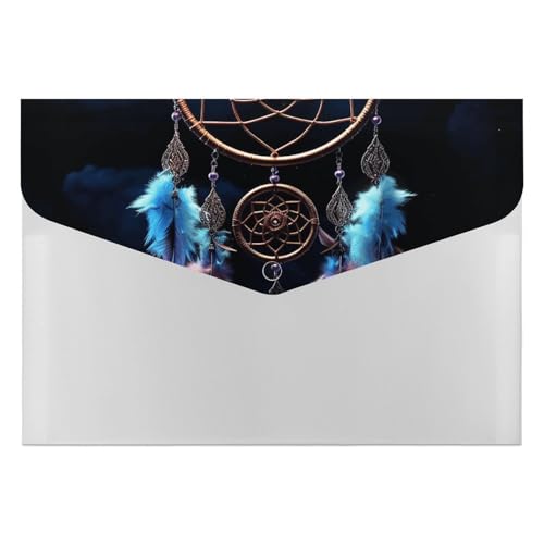 Dokumentenmappen, 6 Taschen, Kunststoff, Traumfänger, bedruckte Ordner, Aktenordner, Briefgröße, tragbare Ordner, Aktenordner Dokumentenmappen, 6 Taschen, Kunststoff, Traumfänger, bedruckte Ordner, Aktenordner, Briefgröße, tragbare Ordner, Aktenordner von SDTKLHW