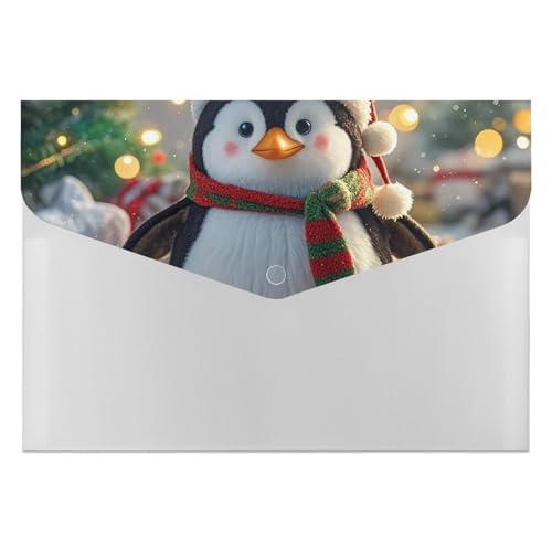 Dokumentenmappen, 6 Taschen, Kunststoff, Weihnachten, lustiger Pinguin, bedruckt, Aktenordner, Briefgröße, tragbare Ordner, Aktenordner Dokumentenmappen, 6 Taschen, Kunststoff, Weihnachten, lustiger Pinguin, bedruckt, Aktenordner, Briefgröße, tragbare Ordner, Aktenordner von SDTKLHW