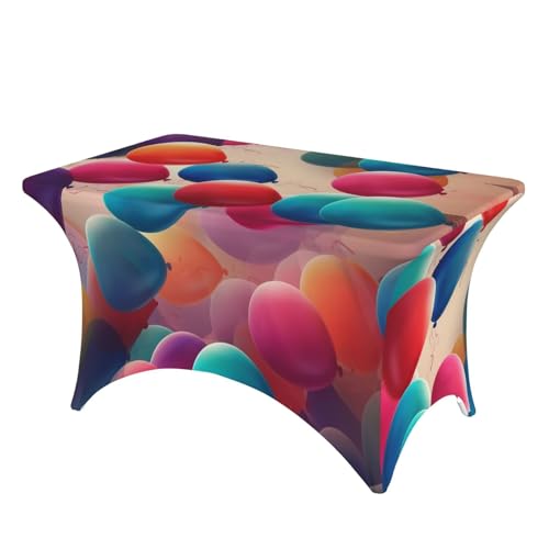 SDTYKHJ Elastan-Stretch-Tischdecke, wasserdicht, strapazierfähig, Ballon-abwischbar, knitterfrei, Bauernhaus-Esstischabdeckung für Party, Bankett, Urlaub, 122 cm SDTYKHJ Elastan-Stretch-Tischdecke, wasserdicht, strapazierfähig, Ballon-abwischbar, knitterfrei, Bauernhaus-Esstischabdeckung für Party, Bankett, Urlaub, 122 cm von SDTYKHJ