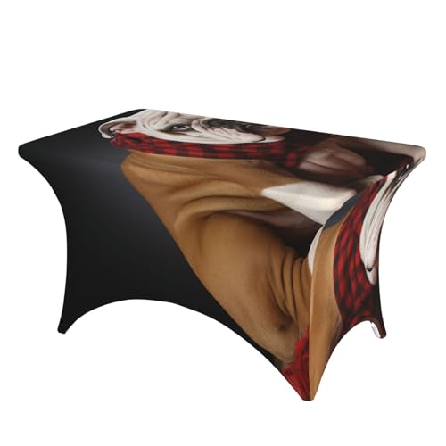 SDTYKHJ Elastan-Stretch-Tischdecke, wasserdicht, strapazierfähig, für Liebhaber, Bulldogge, abwischbar, knitterfrei, Bauernhaus, Esstischabdeckung für Party, Bankett, Urlaub, 122 cm SDTYKHJ Elastan-Stretch-Tischdecke, wasserdicht, strapazierfähig, für Liebhaber, Bulldogge, abwischbar, knitterfrei, Bauernhaus, Esstischabdeckung für Party, Bankett, Urlaub, 122 cm von SDTYKHJ