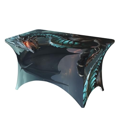SDTYKHJ Spandex-Stretch-Tischdecke, wasserdicht, strapazierfähig, cooler Drache, abwischbar, knitterfrei, Bauernhaus-Esstischdecken für Party, Bankett, Urlaub, 122 cm SDTYKHJ Spandex-Stretch-Tischdecke, wasserdicht, strapazierfähig, cooler Drache, abwischbar, knitterfrei, Bauernhaus-Esstischdecken für Party, Bankett, Urlaub, 122 cm von SDTYKHJ