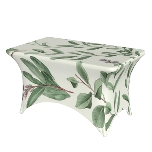 SDTYKHJ Spandex-Tischdecke, dehnbar, wasserdicht, strapazierfähig, 122 cm, grüne Blumen, Kräuter, Salbeiblätter, abwischbar, knitterfrei, Bauernhaus-Esstischabdeckungen für Party, Bankett, Urlaub SDTYKHJ Spandex-Tischdecke, dehnbar, wasserdicht, strapazierfähig, 122 cm, grüne Blumen, Kräuter, Salbeiblätter, abwischbar, knitterfrei, Bauernhaus-Esstischabdeckungen für Party, Bankett, Urlaub von SDTYKHJ