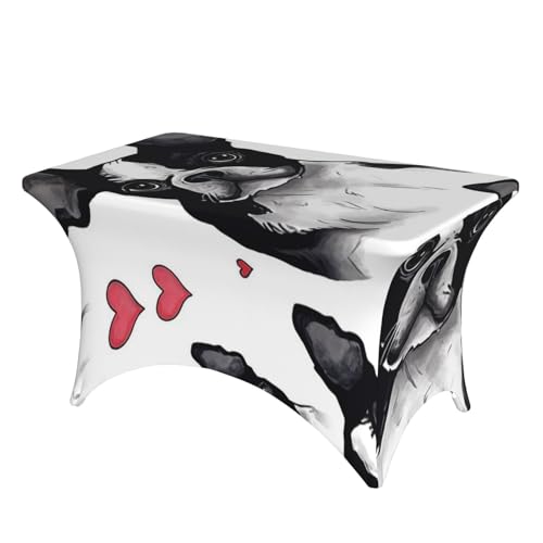 SDTYKHJ Spandex-Tischdecke, dehnbar, wasserdicht, strapazierfähig, Boston Terrier, Hund, abwischbar, knitterfrei, Bauernhaus, Esstischabdeckung für Party, Bankett, Urlaub SDTYKHJ Spandex-Tischdecke, dehnbar, wasserdicht, strapazierfähig, Boston Terrier, Hund, abwischbar, knitterfrei, Bauernhaus, Esstischabdeckung für Party, Bankett, Urlaub von SDTYKHJ