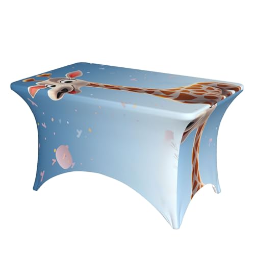 SDTYKHJ Spandex-Tischdecke, dehnbar, wasserdicht, strapazierfähig, Cartoons, Giraffe, abwischbar, knitterfrei, Bauernhaus, Esstischabdeckung für Party, Bankett, Urlaub SDTYKHJ Spandex-Tischdecke, dehnbar, wasserdicht, strapazierfähig, Cartoons, Giraffe, abwischbar, knitterfrei, Bauernhaus, Esstischabdeckung für Party, Bankett, Urlaub von SDTYKHJ