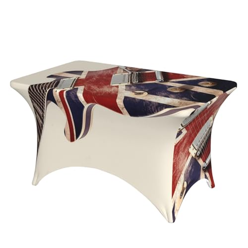 SDTYKHJ Spandex-Tischdecke, dehnbar, wasserdicht, strapazierfähig, Gitarre, britische Flagge, abwischbar, knitterfrei, Bauernhaus-Esstischabdeckung für Party, Bankett, Urlaub SDTYKHJ Spandex-Tischdecke, dehnbar, wasserdicht, strapazierfähig, Gitarre, britische Flagge, abwischbar, knitterfrei, Bauernhaus-Esstischabdeckung für Party, Bankett, Urlaub von SDTYKHJ
