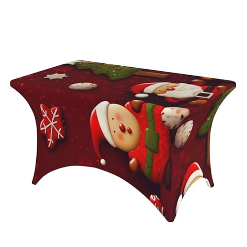 SDTYKHJ Spandex-Tischdecke, dehnbar, wasserdicht, strapazierfähig, Happy Christmas, abwischbar, knitterfrei, Bauernhaus-Esstischdecken für Party, Bankett, Urlaub, 122 cm SDTYKHJ Spandex-Tischdecke, dehnbar, wasserdicht, strapazierfähig, Happy Christmas, abwischbar, knitterfrei, Bauernhaus-Esstischdecken für Party, Bankett, Urlaub, 122 cm von SDTYKHJ