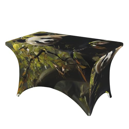 SDTYKHJ Spandex-Tischdecke, dehnbar, wasserdicht, strapazierfähig, Pandabaum, abwischbar, knitterfrei, Bauernhaus-Esstischabdeckung für Party, Bankett, Urlaub, 122 cm SDTYKHJ Spandex-Tischdecke, dehnbar, wasserdicht, strapazierfähig, Pandabaum, abwischbar, knitterfrei, Bauernhaus-Esstischabdeckung für Party, Bankett, Urlaub, 122 cm von SDTYKHJ