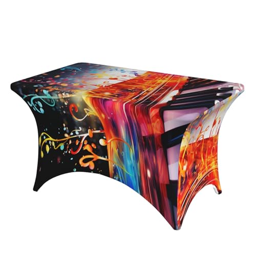 SDTYKHJ Spandex-Tischdecke, dehnbar, wasserdicht, strapazierfähig, bunt, Klaviertastatur, Musiknoten, abwischbar, knitterfrei, Bauernhaus, Esstischabdeckung für Party, Bankett, Urlaub SDTYKHJ Spandex-Tischdecke, dehnbar, wasserdicht, strapazierfähig, bunt, Klaviertastatur, Musiknoten, abwischbar, knitterfrei, Bauernhaus, Esstischabdeckung für Party, Bankett, Urlaub von SDTYKHJ