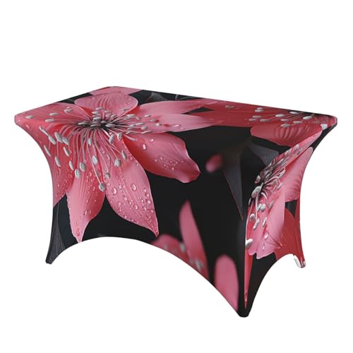 SDTYKHJ Spandex-Tischdecke, dehnbar, wasserdicht, strapazierfähig, schwarze Blume, abwischbar, knitterfrei, Bauernhaus, Esstischabdeckung für Party, Bankett, Urlaub, 122 cm SDTYKHJ Spandex-Tischdecke, dehnbar, wasserdicht, strapazierfähig, schwarze Blume, abwischbar, knitterfrei, Bauernhaus, Esstischabdeckung für Party, Bankett, Urlaub, 122 cm von SDTYKHJ