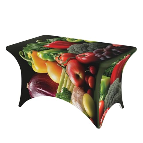 SDTYKHJ Stretch-Tischdecke aus Spandex, wasserdicht, strapazierfähig, für Obst und Gemüse, abwischbar, knitterfrei, Bauernhaus, Esstischabdeckung für Party, Bankett, Urlaub SDTYKHJ Stretch-Tischdecke aus Spandex, wasserdicht, strapazierfähig, für Obst und Gemüse, abwischbar, knitterfrei, Bauernhaus, Esstischabdeckung für Party, Bankett, Urlaub von SDTYKHJ