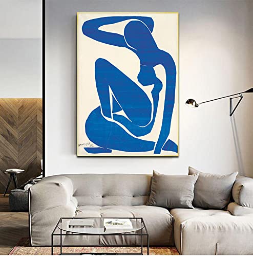 Blue Nudes Poster Abstrakte Leinwand Kunst Malerei Französisch Henri Matisse Hd Print Wandbild Wohnzimmer Dekoration 60x85cm Rahmenlos von SDVIB