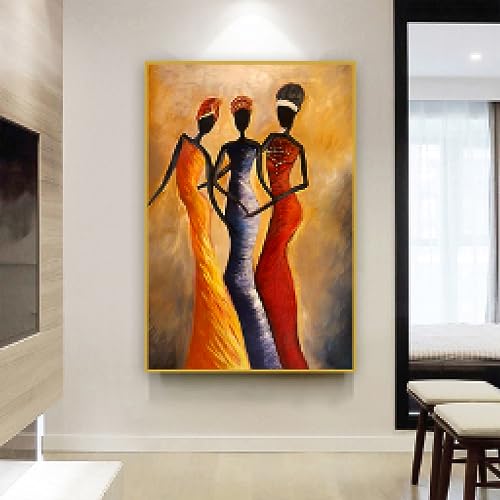 SDVIB Leinwanddruck, afrikanische Frau, Porträt, Ölgemälde, skandinavische Poster und Drucke, Leinwand-Wandkunst, Bilder für Heimdekoration, 80 x 120 cm, rahmenlos SDVIB Leinwanddruck, afrikanische Frau, Porträt, Ölgemälde, skandinavische Poster und Drucke, Leinwand-Wandkunst, Bilder für Heimdekoration, 80 x 120 cm, rahmenlos von SDVIB