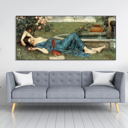 Vintage-Porträt, süßer Sommer, Poster, John William Waterhouse, Ölgemälde, Drucke, Leinwand, Gemälde, Heim- und Schlafzimmerdekoration, 30 x 90 cm, rahmenlos Vintage-Porträt, süßer Sommer, Poster, John William Waterhouse, Ölgemälde, Drucke, Leinwand, Gemälde, Heim- und Schlafzimmerdekoration, 30 x 90 cm, rahmenlos von SDVIB