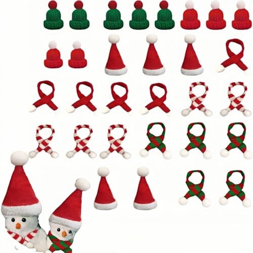 SDXCJY Mini-Strickmützen und Schal für Weihnachten, Baumschmuck, Weihnachtsmann, Mütze, Flaschenverschluss, Dekorationsset mit Schal, handgefertigt, Schneemann, Dekoration, Geschenk, Weihnachtsfeier, SDXCJY Mini-Strickmützen und Schal für Weihnachten, Baumschmuck, Weihnachtsmann, Mütze, Flaschenverschluss, Dekorationsset mit Schal, handgefertigt, Schneemann, Dekoration, Geschenk, Weihnachtsfeier, von SDXCJY