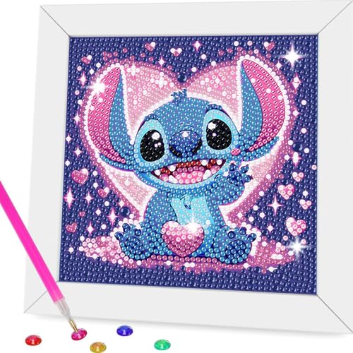 5D Diamond Painting Kinder mit rahmen, DIY stitch Diamond Painting Set,geburtstag Geschenk Diamant Painting Junge and Mädchen Erwachsene,Bilder Arts Craft für Home Wand Decor Cartoon Mosaikherstellung 5D Diamond Painting Kinder mit rahmen, DIY stitch Diamond Painting Set,geburtstag Geschenk Diamant Painting Junge and Mädchen Erwachsene,Bilder Arts Craft für Home Wand Decor Cartoon Mosaikherstellung von SDZDS