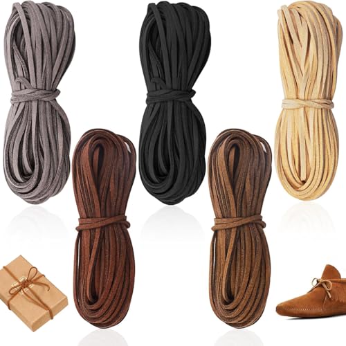 SDwfxd 5 STK Lederband, 5 Farben 10m x 2.5mm Lederband Kette Lederriemen für DIY Schmuck, Armbänder, Basteln, Dekorieren, Halskette, Modeschmuck-Anhänger SDwfxd 5 STK Lederband, 5 Farben 10m x 2.5mm Lederband Kette Lederriemen für DIY Schmuck, Armbänder, Basteln, Dekorieren, Halskette, Modeschmuck-Anhänger von SDwfxd
