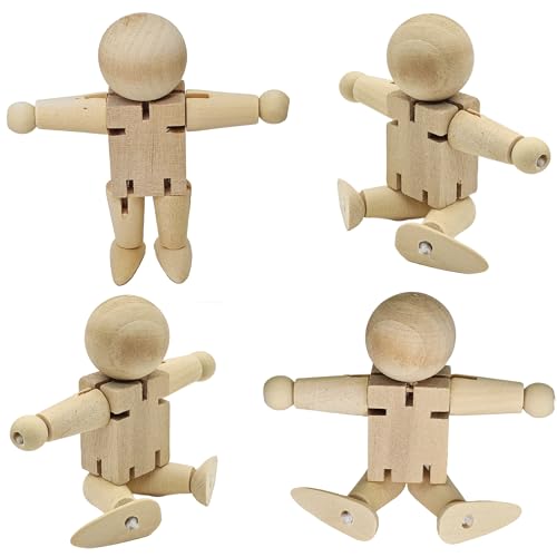 SEABABOO Holzfiguren Zum Bemalen Figuren Holz Klein Holzfiguren 4 Stück 8Cm Holzpüppchen Holzmännchen Klein Unvollendete Holzfiguren Holz Figuren für Diy Bemalen Basteln SEABABOO Holzfiguren Zum Bemalen Figuren Holz Klein Holzfiguren 4 Stück 8Cm Holzpüppchen Holzmännchen Klein Unvollendete Holzfiguren Holz Figuren für Diy Bemalen Basteln von SEABABOO