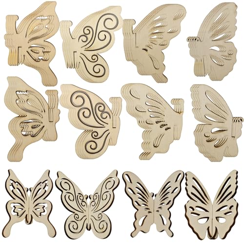 SEABABOO Schmetterling Holz Deko 16 Stück Holzscheiben Schmetterling Unbehandeltes Holzschmetterling 3D Log Holz Schmetterling Zum Bemalen Für Diy Geburtstag Basteln Dekoration SEABABOO Schmetterling Holz Deko 16 Stück Holzscheiben Schmetterling Unbehandeltes Holzschmetterling 3D Log Holz Schmetterling Zum Bemalen Für Diy Geburtstag Basteln Dekoration von SEABABOO