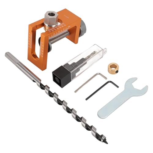 10-Mm-Dübel-Jig-Bohrmaschine Bit Kit mit Bohrer Genauer Doweling-Loch-Locator für Holzbearbeitungsprojekte für Holzdicke 15-50 Mm von SEAFRONT