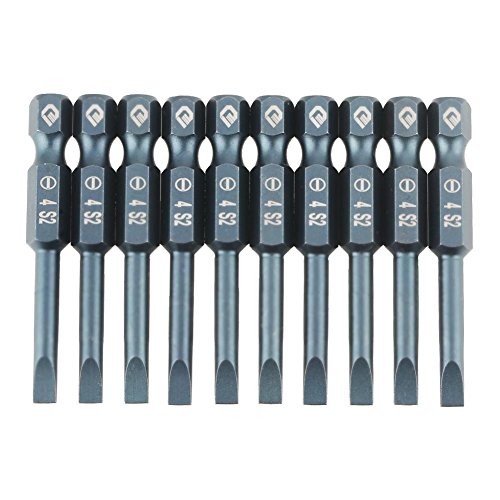 10pcs 1/4 Zoll Sechskantschaft 50mm Stahl Schlitz Saxton Schlitz Bit Schlitz Bit Schraubendreher Bits Set H6.3X 50x Sl4mm Rostschutz 10pcs 1/4 Zoll Sechskantschaft 50mm Stahl Schlitz Saxton Schlitz Bit Schlitz Bit Schraubendreher Bits Set H6.3X 50x Sl4mm Rostschutz von SEAFRONT