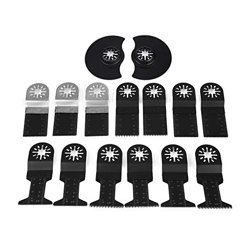 15 Teile Oszillierendes Sägeblatt Set, 34/44 / 88mm Multitool Sägeblätter, Präzision Schnellverschluss Sägeblatt, Werkzeug für Fein Oszillierer für Metall Holz Kunststoff Schneiden 15 Teile Oszillierendes Sägeblatt Set, 34/44 / 88mm Multitool Sägeblätter, Präzision Schnellverschluss Sägeblatt, Werkzeug für Fein Oszillierer für Metall Holz Kunststoff Schneiden von Walfront