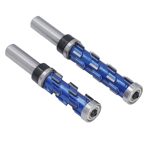 2pcs 1/2 Zoll Schaft Doppellager Router Bit Spumal Flush Trimm Bit Set Holzbearbeitungswerkzeug 3/4 -Zoll -Durchmesser 1‑11/16 und 2‑9/16 Schneidlänge von SEAFRONT