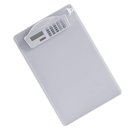 3-in-1-Zwischenablage mit Taschenrechner A4 Papierdateihalter für Bürostudenten Business Clipboard Speicherklemme Pflegebet Klemmbretter Binder Krankenschwester Arbeit Halte Halter Metall Ordner von SEAFRONT