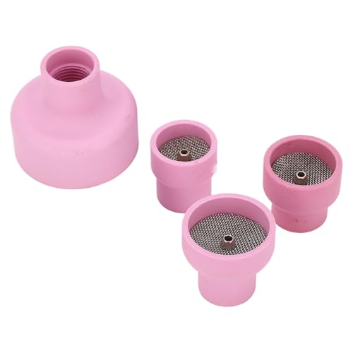 4pcs Keramik TIG Tasse Set Glassschweißbecher Gaslinsen 12# 14# 16# 24# für TIG -Schweißbrenner 2,4 Mm Mittelloch Innendurchmesser von SEAFRONT